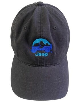 Jeep Embroidered Dark Grey Baseball Cap OS